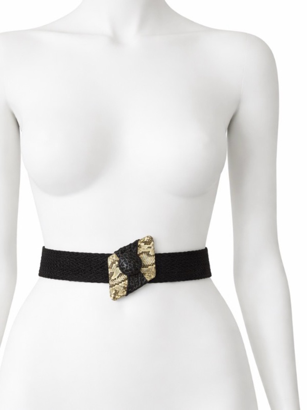 Vintage Waldorf Creations braided Belt with animal print and Accent Bow